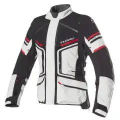 Clover Laminator-2 WP MC Jakke &ndash; vanntett og pustende jakke med laminert membran, effektiv ventilasjon, thermo-f&ocirc;r, CE Level 2-beskyttelse og refleksdetaljer.