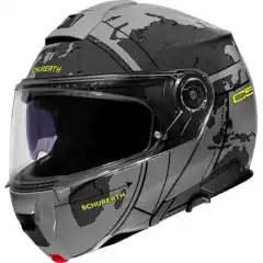 Schuberth C5 MC Hjelm &ndash; avansert touringhjelm med ECE 22.06-godkjenning, lavt st&oslash;yniv&aring;, Coolmax&reg;-interi&oslash;r, forbedret ventilasjon og integrerte Sena HD-h&oslash;yttalere for SC2 intercom.