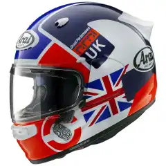 <strong data-end="142" data-start="113">Arai Quantic Nation UK</strong> er en premium fullface MC-hjelm for sport- og touringbruk, h&aring;ndlaget i Japan med avansert PB e-cLc-skall, effektiv ventilasjon og h&oslash;y komfort. ECE 22.06-godkjent, med VAS Max Vision-visir, Pinlock inkludert og kompromissl&oslash;s sikkerhet for daglig kj&oslash;ring.