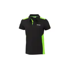 <strong data-end="49" data-is-only-node="" data-start="0">Kawasaki Sports 2026 Polo T-skjorte Dame Sort</strong> er en komfortabel kortermet polo i pustende pik&eacute;stoff med <strong data-end="129" data-start="108">2-knappers &aring;pning</strong>. Den har <strong data-end="158" data-start="139">broderte logoer</strong> foran og bak, brodert ermemerke og sporty sidepaneler med gr&oslash;nt felt og sekskantm&oslash;nster. Laget i <strong data-end="288" data-start="256">72 % bomull / 28 % polyester</strong>.