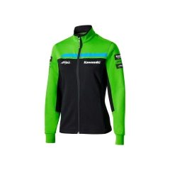 Kawasaki WSBK 2026 Sweatshirt Dame er en komfortabel og sporty genser med glidel&aring;s, inspirert av det offisielle Kawasaki WorldSBK-teamet. Med praktiske glidel&aring;slommer, h&oslash;y krage og ribbestrikkede mansjetter er den perfekt til b&aring;de racehelger og hverdagsbruk. De offisielle Kawasaki-, WorldSBK- og WorldSSP-logoene gir et autentisk racinguttrykk for ekte Kawasaki-fans. 🏍️💚🏁