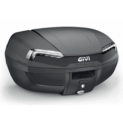 Toppboks Riviera Monolock givi 46 ltr sort med klare paneler