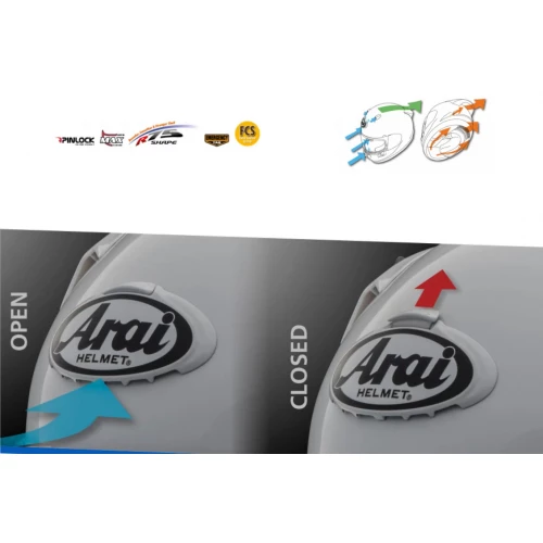 Arai Quantic Face Flour Yellow MC Hjelm