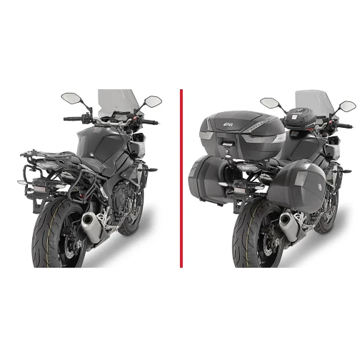 Givi Sideveskefester plxr i stål med hurtigkobling for v35 vesker Yamaha MT-10