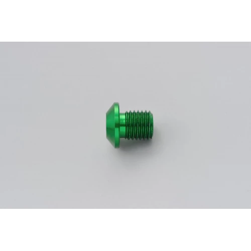 MIRROR THREAD PLUG BOLT - LEFT - M10 x P1,25 - GREEN