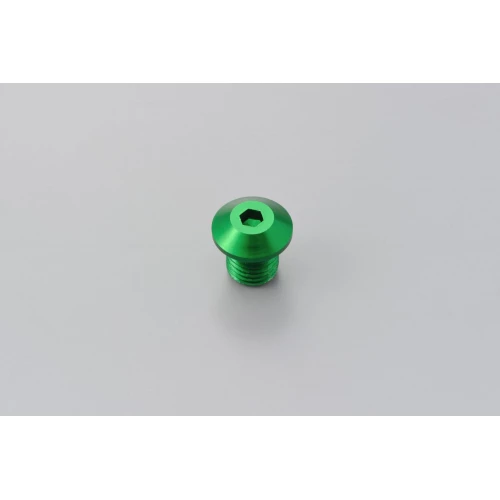 MIRROR THREAD PLUG BOLT - LEFT - M10 x P1,25 - GREEN