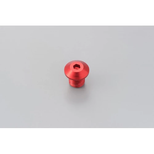 MIRROR THREAD PLUG BOLT - RIGHT - M10 x P1,25 - RED