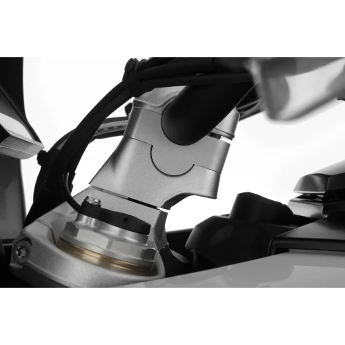 Wunderlich »ERGO« handlebar riser - 20mm - silver