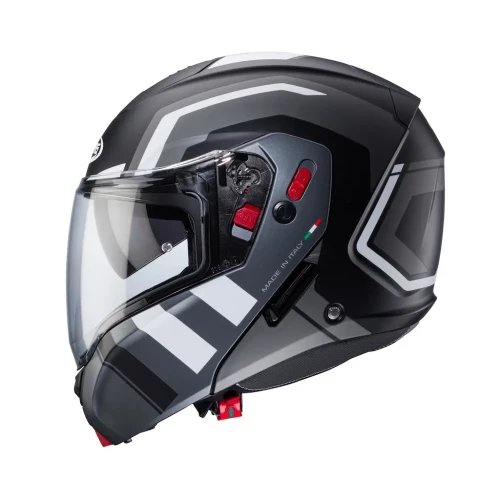 Caberg Horus X Road Matt Sort/Grå/Hvit MC Hjelm