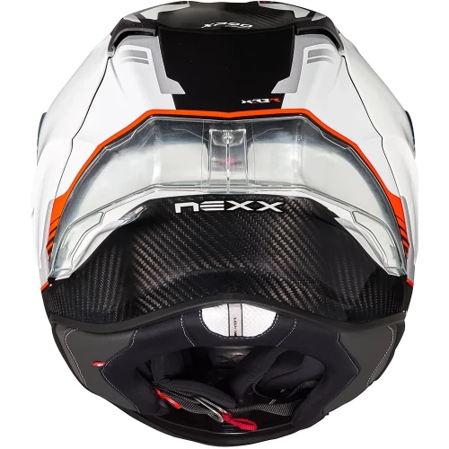 Nexx X R3R Carbon Sort/Hvit/Rød MC Hjelm