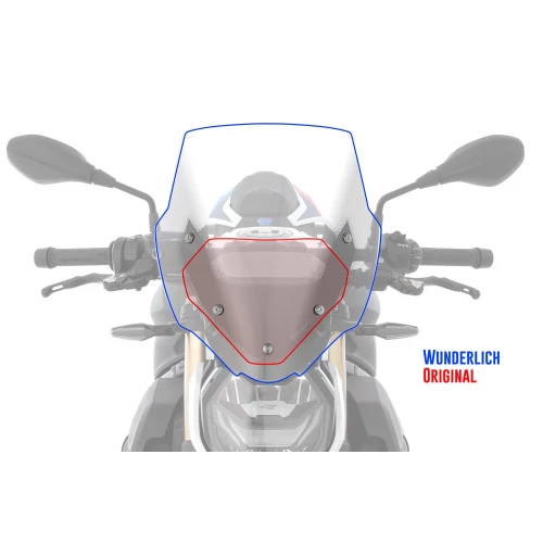 Wunderlich »MARATHON« windshield Smoked Grey 
