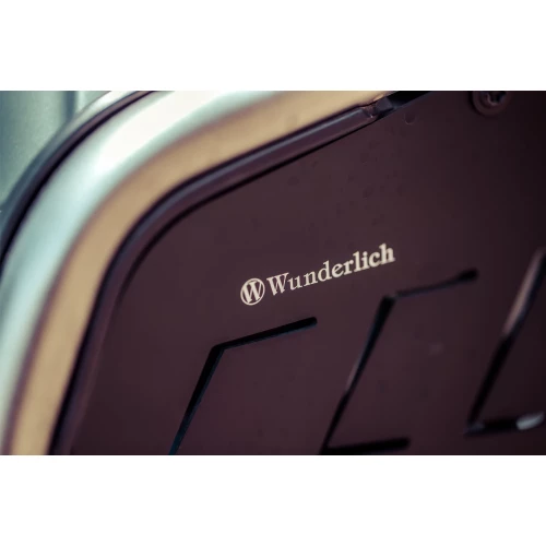 Wunderlich Rock Guard Set for Original BMW Engine Protection Bars. - black