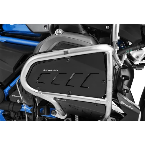 Wunderlich Rock Guard Set for Original BMW Engine Protection Bars. - black
