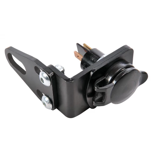 Universal electrical socket incl. electrical support - black