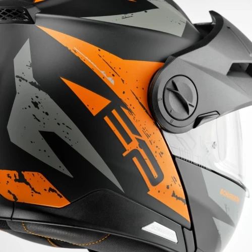 Schuberth E2 Explorer Matt Sort/Grå/Orange MC Hjelm