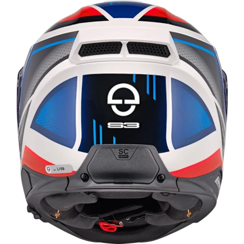 Schuberth S3 Storm Blå/Hvit/Rød MC Hjelm