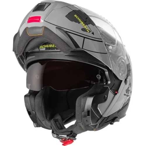Schuberth C5 Globe Grå Åpnings Hjelm MC