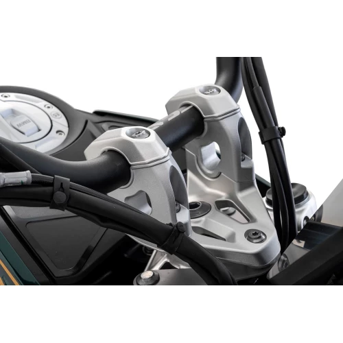 Wunderlich ERGO+ handlebar riser - silver