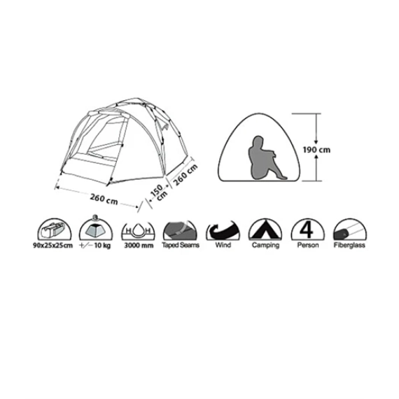 4Bikers MC-Telt Mega