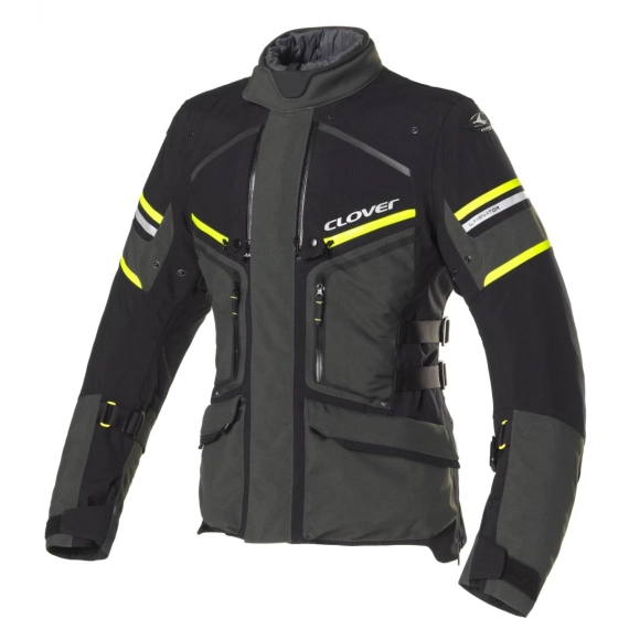 Clover Laminator-2 WP MC Jakke Dame Sort/Neon