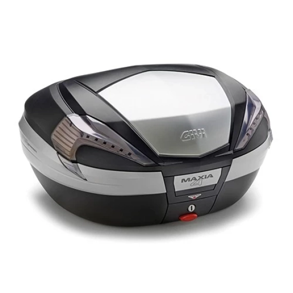 Givi Toppboks V56N MAXIA4 56L Sort med Sotet Refleks og Aluminium Finish.