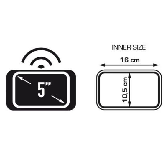 Holder for gps opp til 5