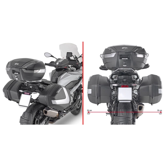 Givi Sideveskefester plx i stål for V35/V37 vesker  (PLX5138)