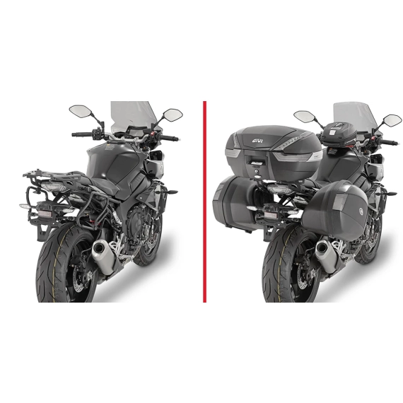 Givi Sideveskefester plxr i stål med hurtigkobling for v35 vesker Yamaha MT-10