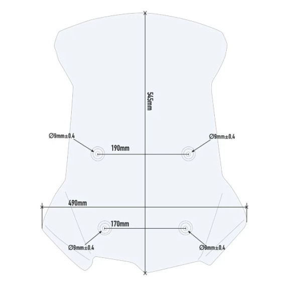 Givi Vindskjerm klar BMW F750/850Gs