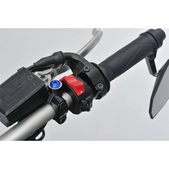 MIRROR THREAD PLUG BOLT - LEFT - M10 x P1,25 - BLUE