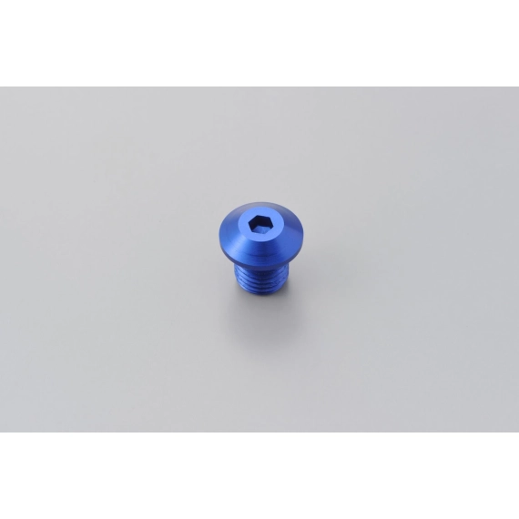 MIRROR THREAD PLUG BOLT - LEFT - M10 x P1,25 - BLUE