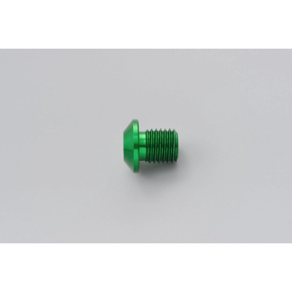 MIRROR THREAD PLUG BOLT - LEFT - M10 x P1,25 - GREEN