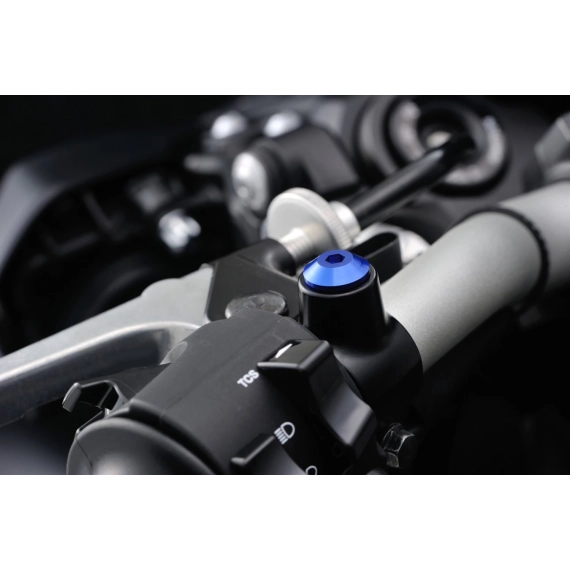 MIRROR THREAD PLUG BOLT - RIGHT - M10 x P1,25 - BLUE