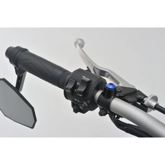 MIRROR THREAD PLUG BOLT - RIGHT - M10 x P1,25 - BLUE