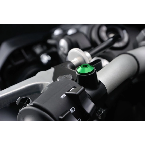 MIRROR THREAD PLUG BOLT - RIGHT - M10 x P1,25 - GREEN