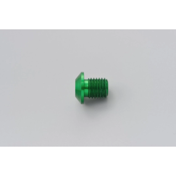 MIRROR THREAD PLUG BOLT - RIGHT - M10 x P1,25 - GREEN