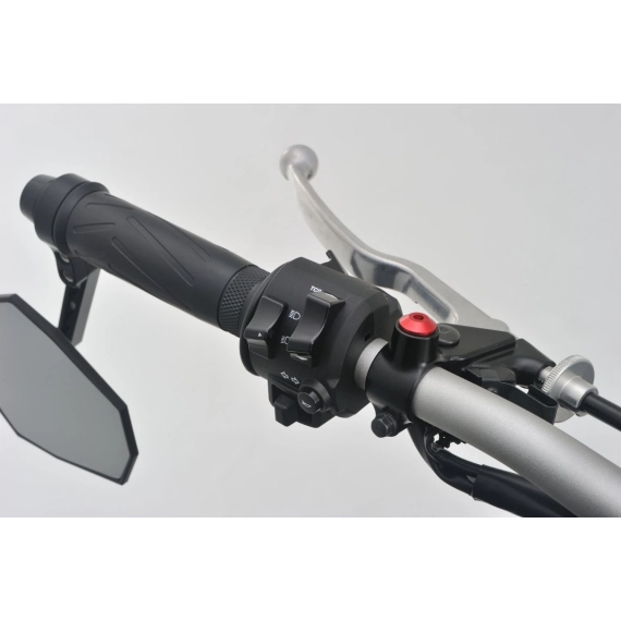 MIRROR THREAD PLUG BOLT - RIGHT - M10 x P1,25 - RED