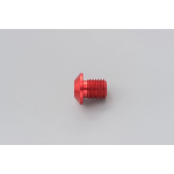 MIRROR THREAD PLUG BOLT - RIGHT - M10 x P1,25 - RED
