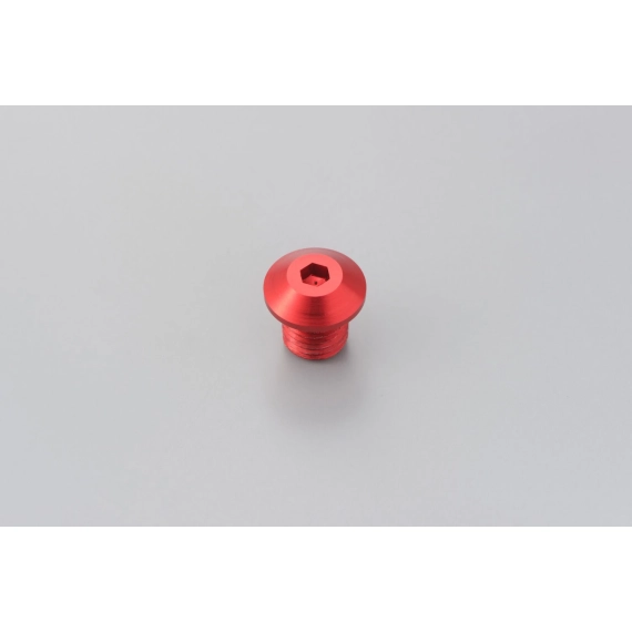 MIRROR THREAD PLUG BOLT - RIGHT - M10 x P1,25 - RED