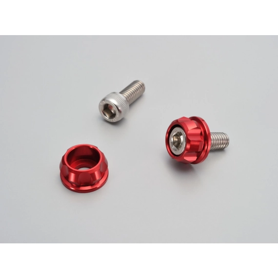 SKILTPLATE BOLT SETT (M6) - Rød