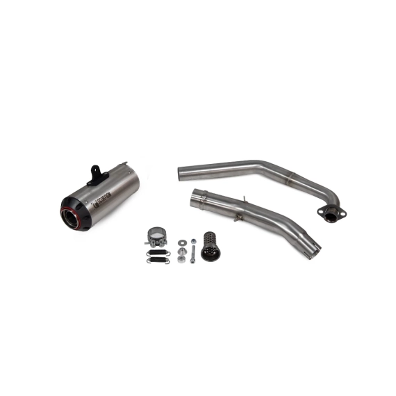 Scorpion Red Power.Eksosanlegg Rustfritt.MT125