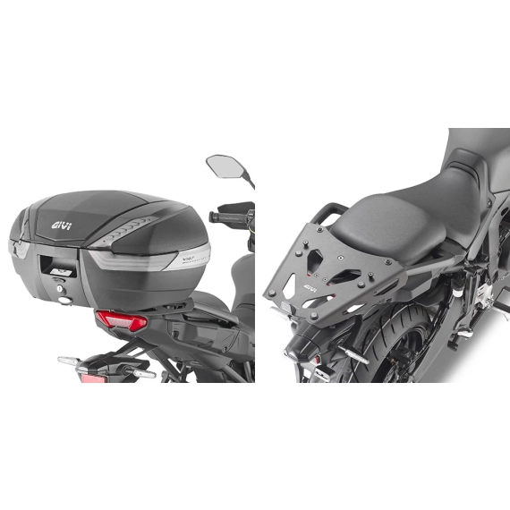 Givi bagasjebrett Monokey i sort anodisert Aluminium