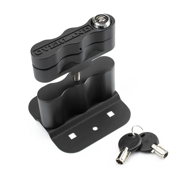 KRIEGA OVERLAND LOCKABLE MOUNT - INCLUDING LOCK - BLACK*