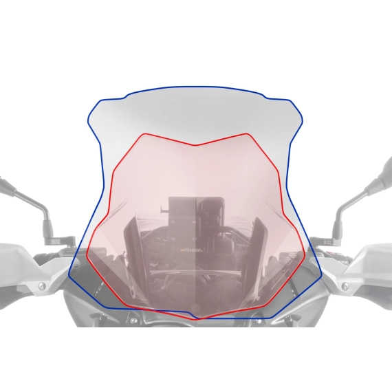 Wunderlich windshield »MARATHON« with windshield reinforcement - left and right - clear