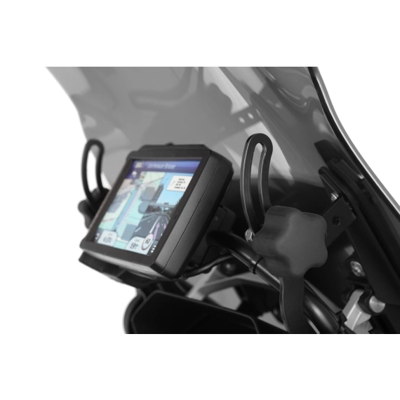 Wunderlich windshield »MARATHON« with windshield reinforcement - left and right - smoked grey