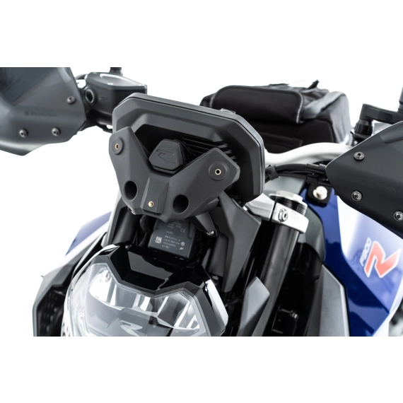 Mounting bracket for the »MARATHON« windshield for the BMW F 900 R - black