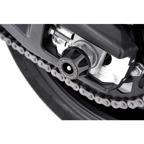Wunderlich “DOUBLESHOCK” axle protection pads - rear - black