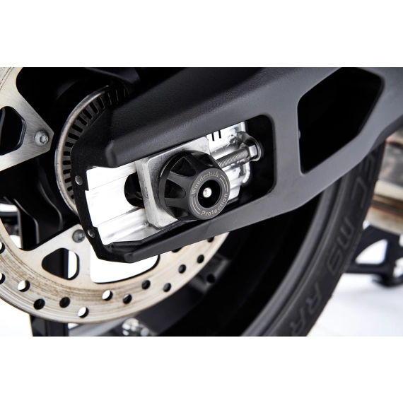 Wunderlich “DOUBLESHOCK” axle protection pads - rear - black