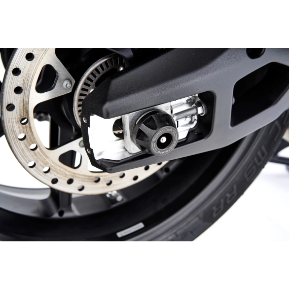 Wunderlich “DOUBLESHOCK” axle protection pads - rear - black