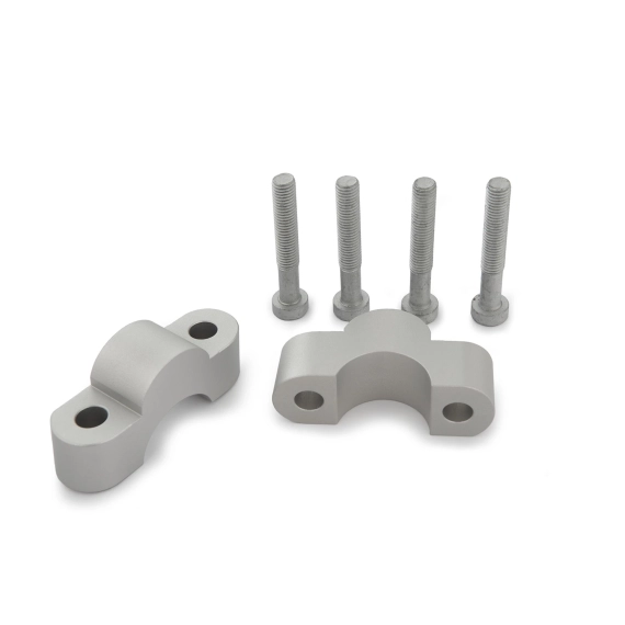 Wunderlich »ERGO« handlebar riser - 20mm - silver